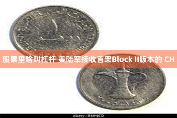 股票里啥叫杠杆 美陆军接收首架Block II版本的 CH