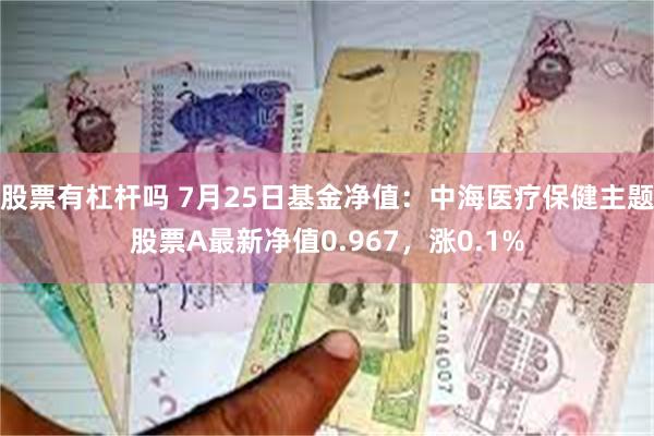 股票有杠杆吗 7月25日基金净值：中海医疗保健主题股票A最新净值0.967，涨0.1%