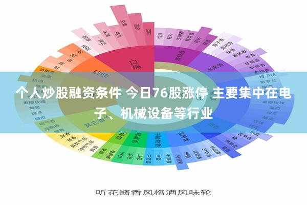 个人炒股融资条件 今日76股涨停 主要集中在电子、机械设备等行业