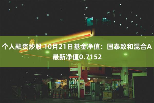 个人融资炒股 10月21日基金净值：国泰致和混合A最新净值0.7152