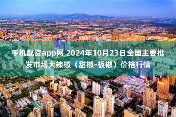 手机配资app网 2024年10月23日全国主要批发市场大辣椒（甜椒-板椒）价格行情