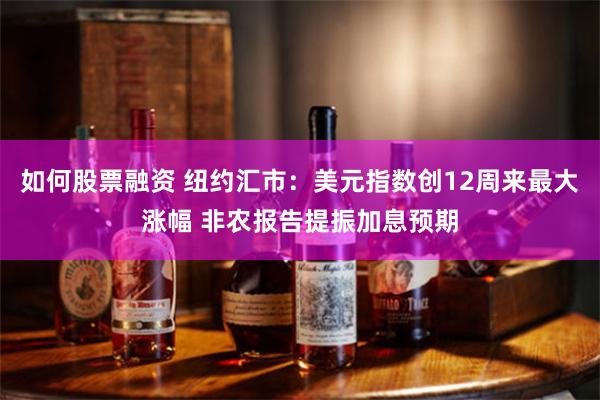 如何股票融资 纽约汇市：美元指数创12周来最大涨幅 非农报告提振加息预期
