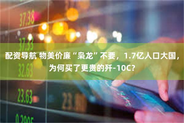 配资导航 物美价廉“枭龙”不要，1.7亿人口大国，为何买了更贵的歼-10C？
