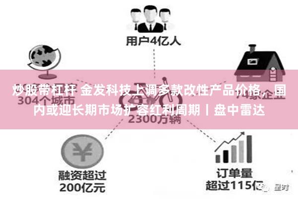 炒股带杠杆 金发科技上调多款改性产品价格，国内或迎长期市场扩容红利周期丨盘中雷达